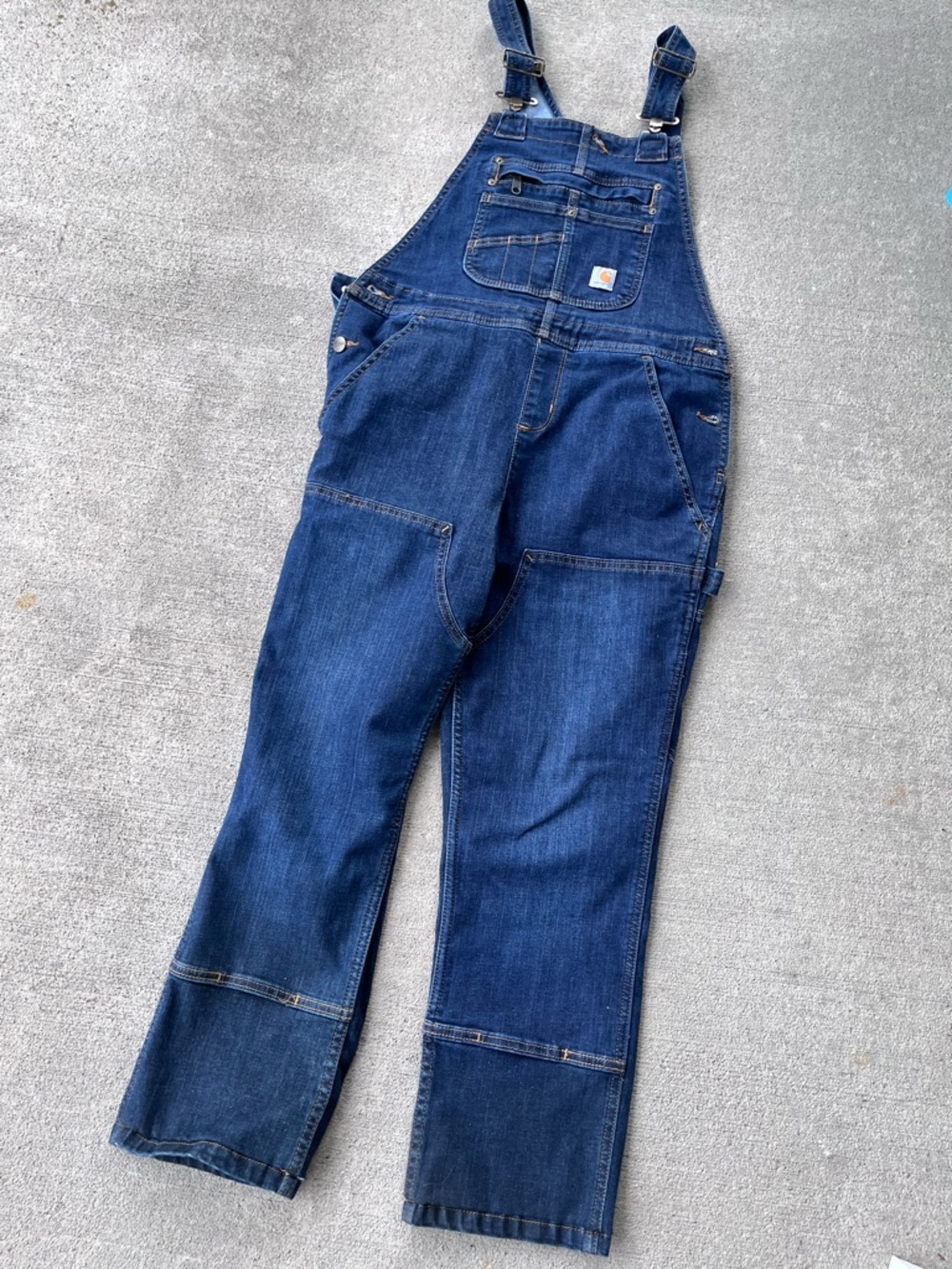 Carhartt denim overalls workwear jeans jumpsuit - Picture 4 of 5